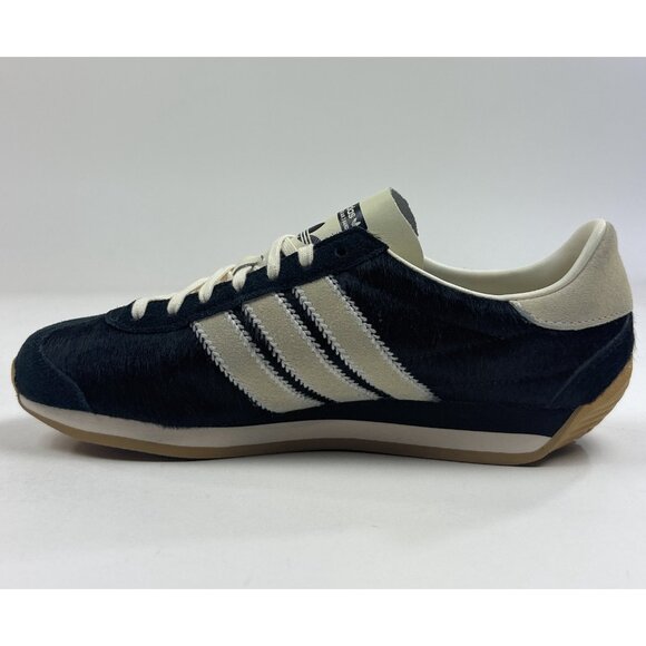 Adidas Originals Country OG Cow Fur Black Womens 10 Shoes Sneakers Low JQ0545 - Picture 3 of 11